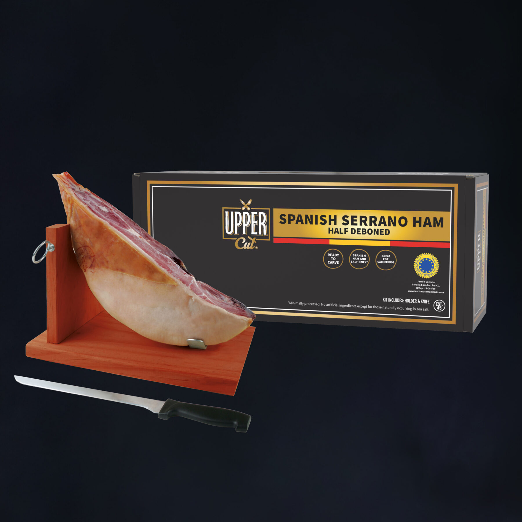 Upper Cut Half Serrano Ham Leg.